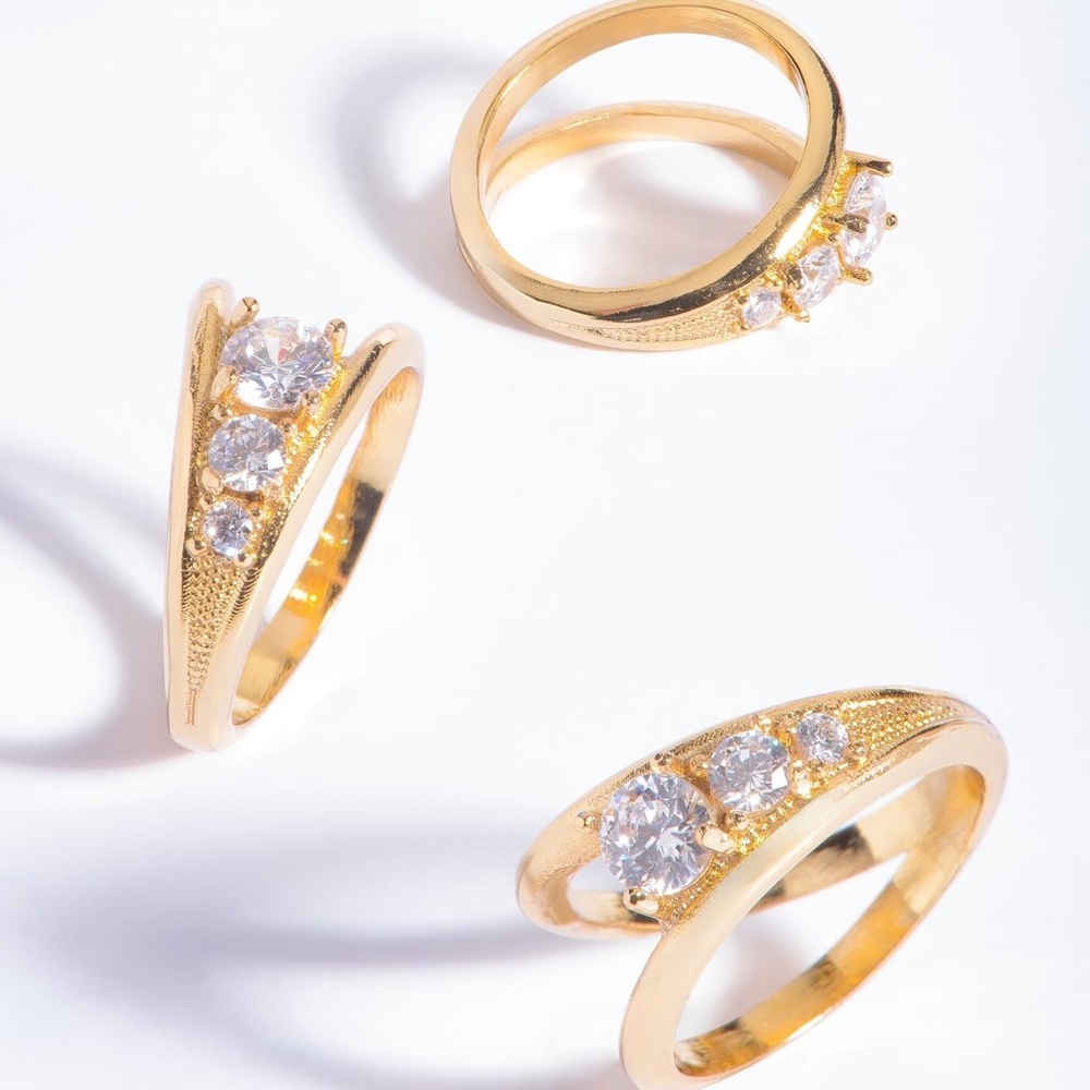Gold Plated Ring Sizes  7&8 available